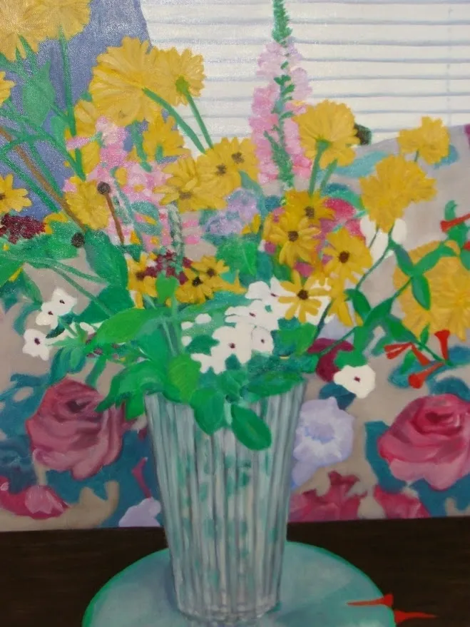 Vibrant bouquet of yellow flowers in vase